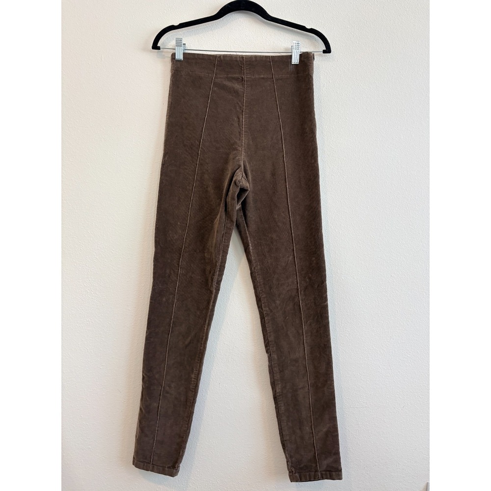 Prairie‎ Underground Pants Women M Brown Corduroy Stretch High Rise Lagenlook